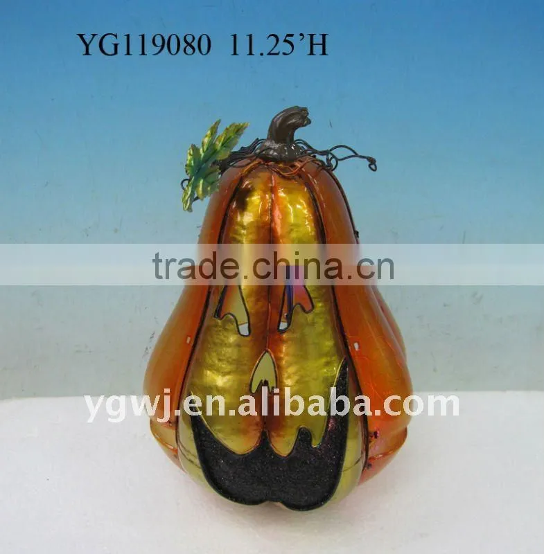 halloween pumpkin man decoration with light