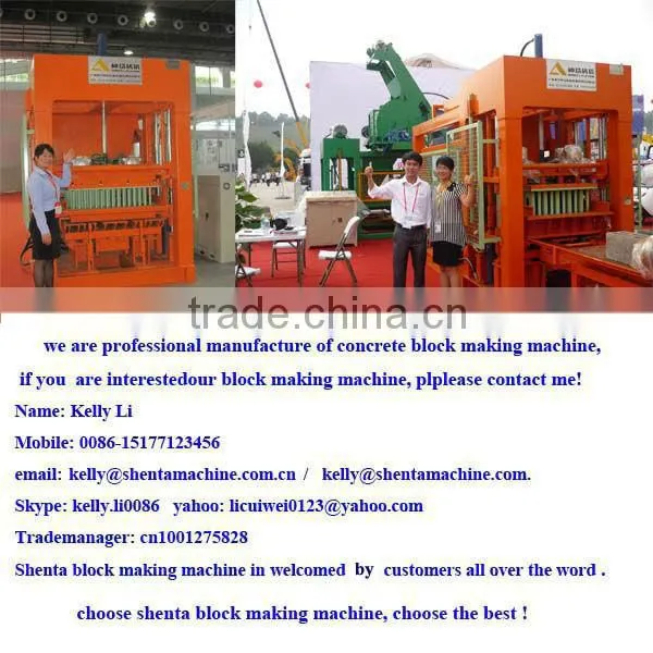 QTJ4-18 hot products automatic concrete brick block making machine in kenya