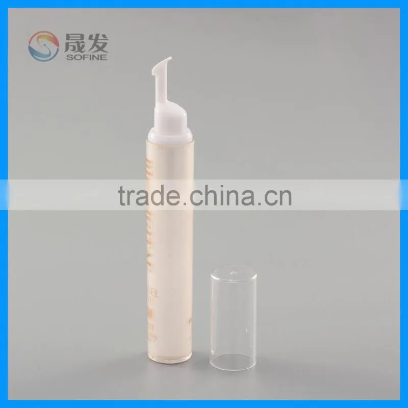 Plastic round eye cream pump bottle