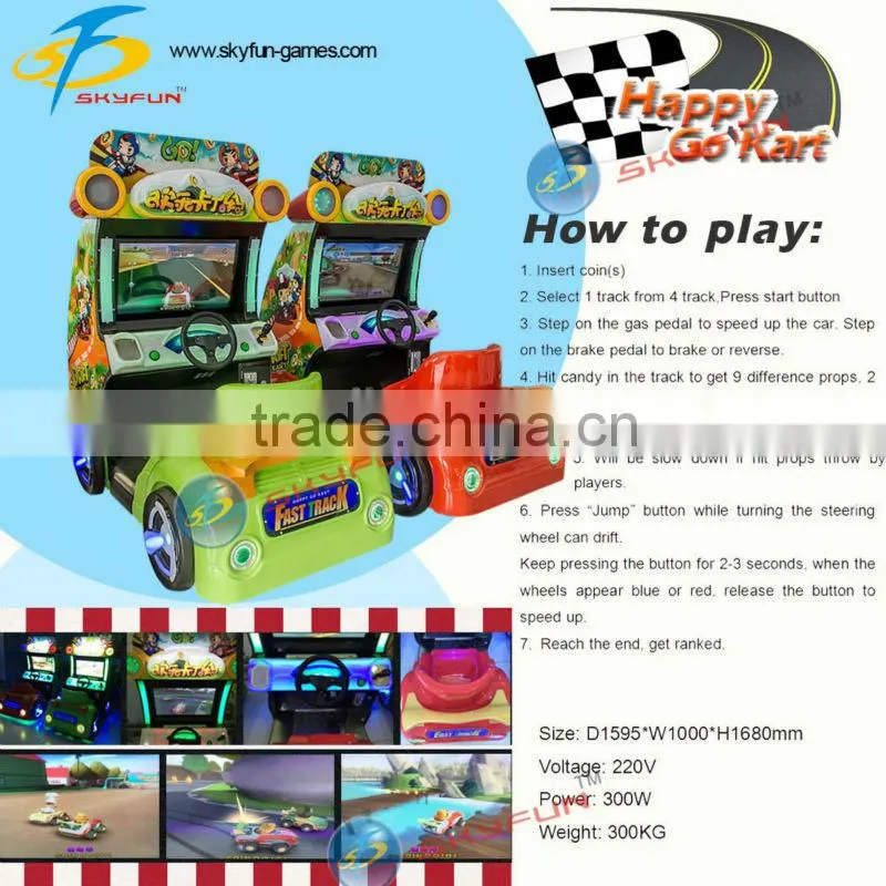 karting cars racing go kart used electric cars kids simulator racing games in coin operated for sale