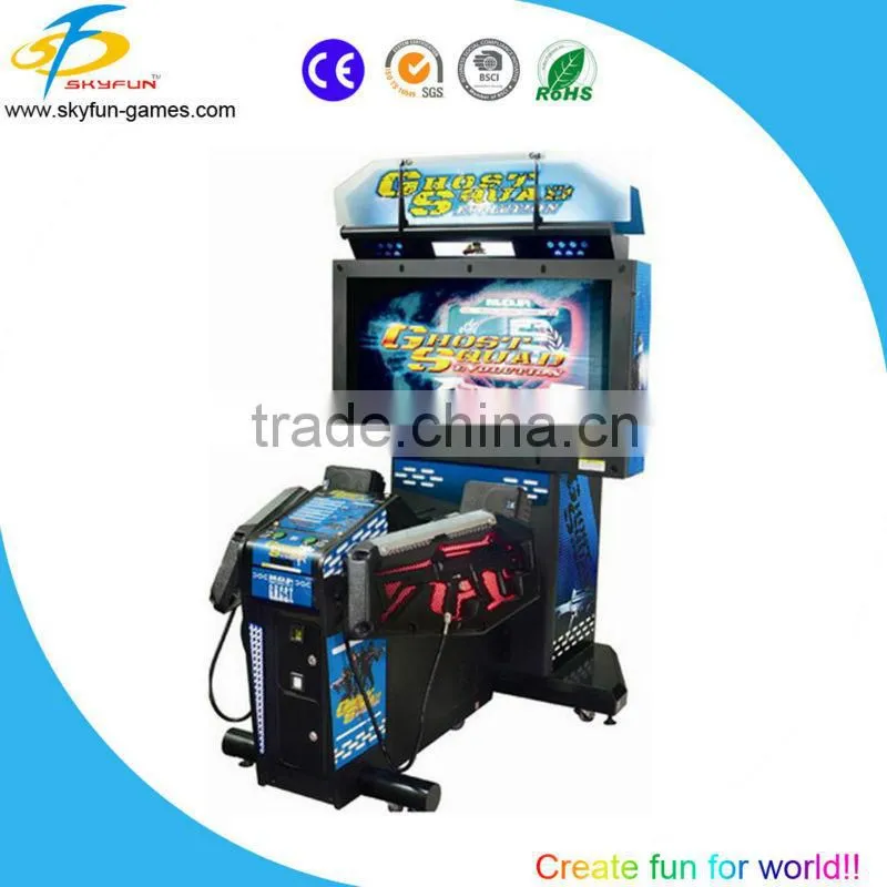 HD new 2 players shooting game machine with coin operated video arcade simulator shooting gun machine for sale
