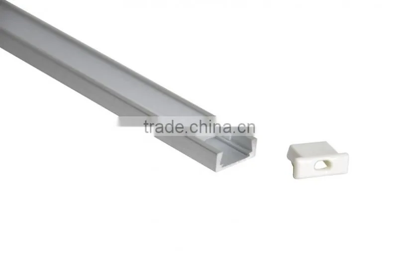 Popular Sale Ceramic White Cover Flat Led Strip Profile for Single Row Strip