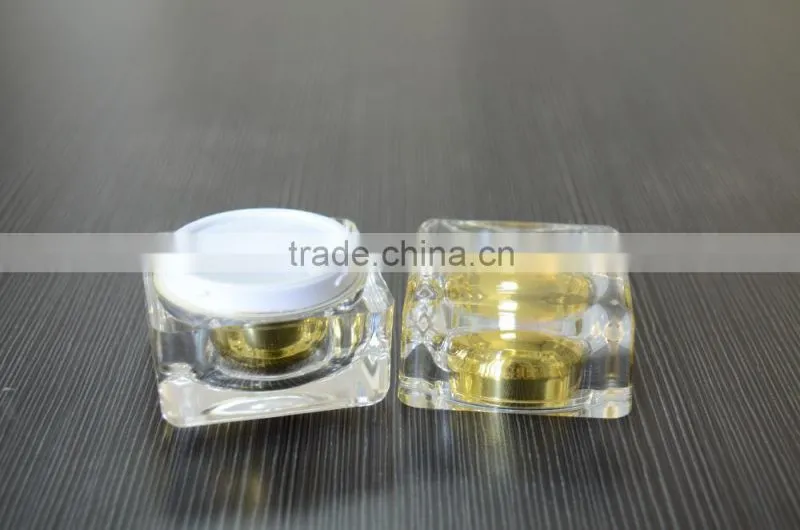 aluminum and plastic cosmetic packaging cream jar, 10g 30g 50g plasitc jar