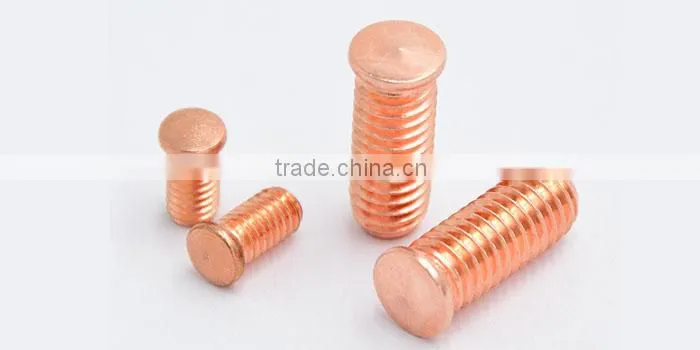 ISO13918 steel with copper coating threaded flange PS short cycle SC welding stud