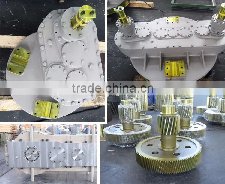 Three phase electric ac motor with gear box for helical gearbox
