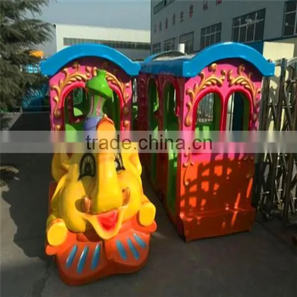animal toys design amusement park equipment mini electric elephant train ride for kids