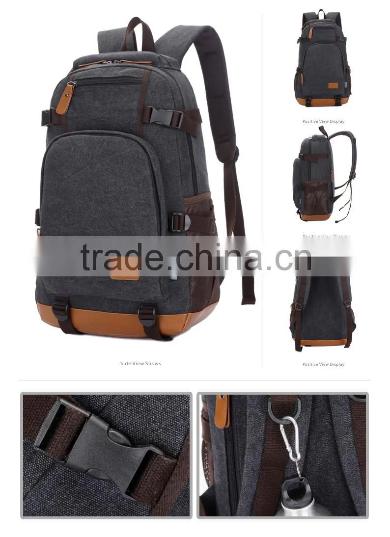 fashion trend camping custom canvas backpack