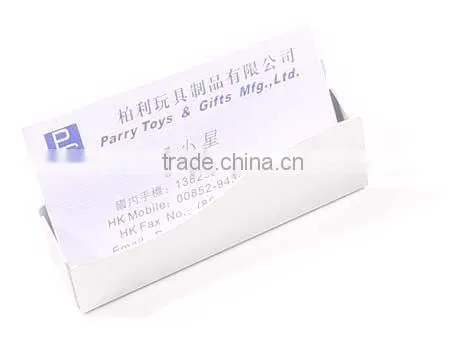matt silver color aluminium business card holder