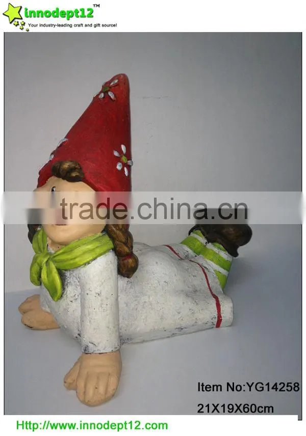 Cute garden decoration resin figure