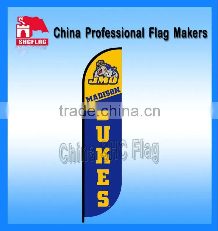 promotional outdoor silk screen printed beach flag