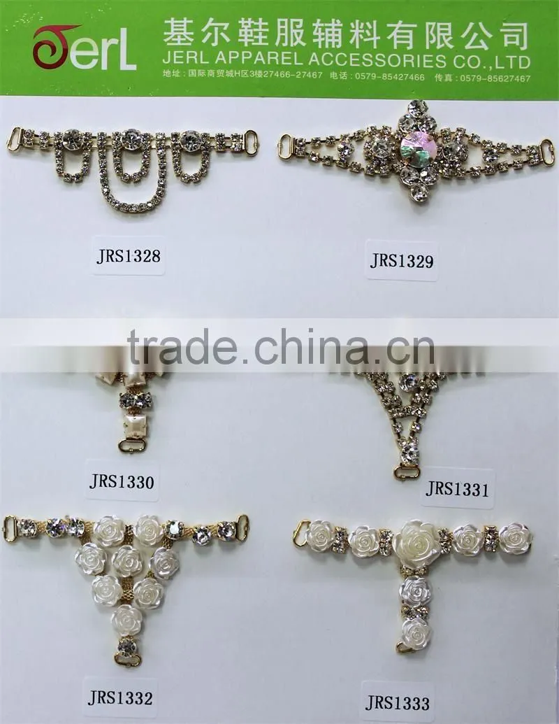lady shoe buckle with rhinestone