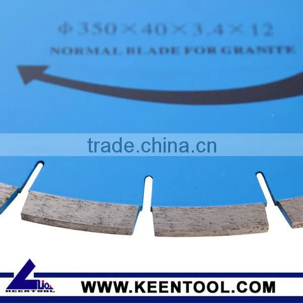 Granite saw blade for cutting