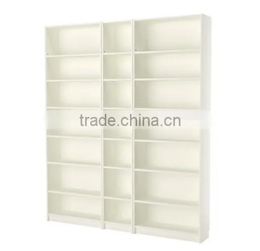 China manufacturer sale wihte colour used library bookcases/particle board book shelf