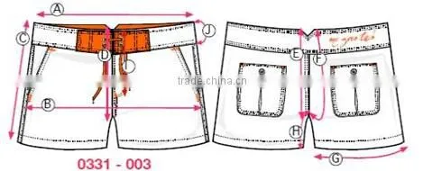 2014 Womens Soft Polyester Boardshorts