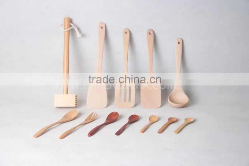 2016 wholesale cheap natural healthy flat wooden spoon