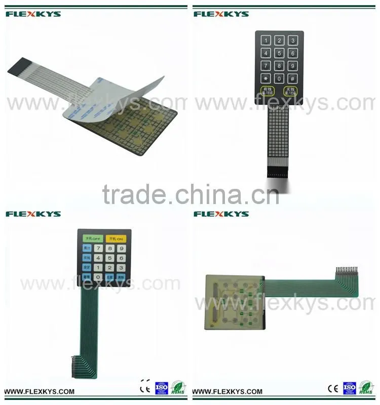 New Design Non Tactile Membrane Panel with Glossy Graphic Overlay for Locks