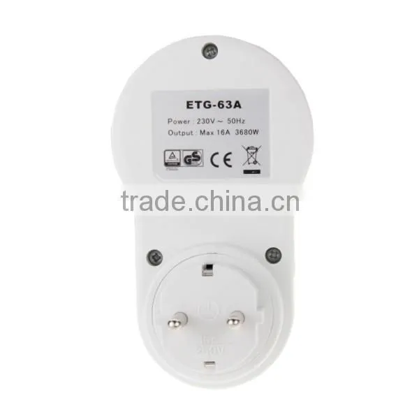 ETG-63A 220V-230V Digital Timer Converter Energy-saving Programmable Timer EU Plug