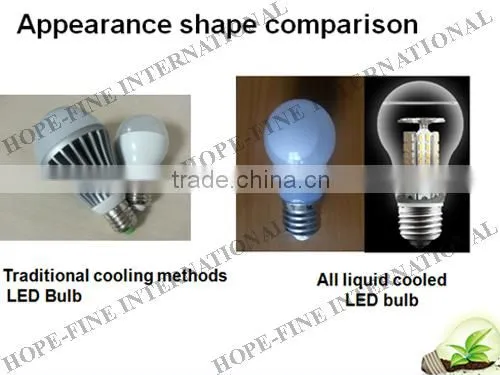 E27 New Arrival LED Liquid Cooled Bulb 6W