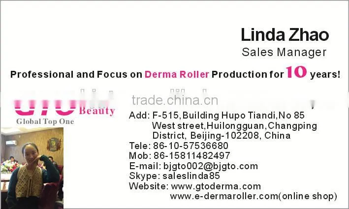 GTO Newest 600 Needle Derma Roller with Free Samples