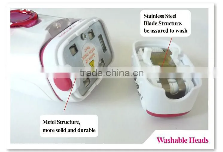 Red Rechargeable Lady Shaver and Epilator