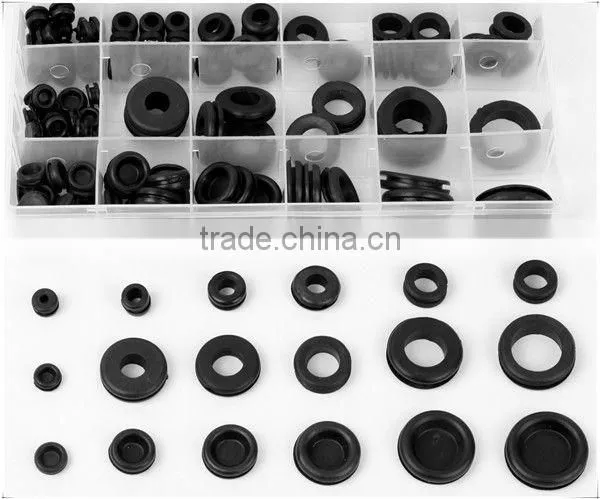Hardware 125pc Rubber Washer Kit/Assortment/Set