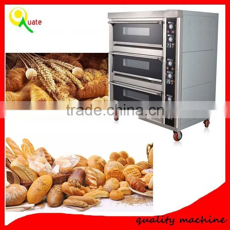 Hot selling 3 decks baking oven in bakery machine