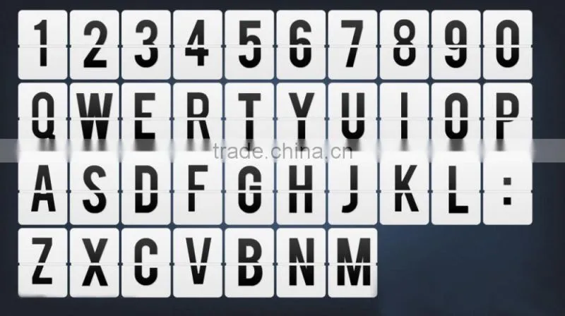 alphabet sign board