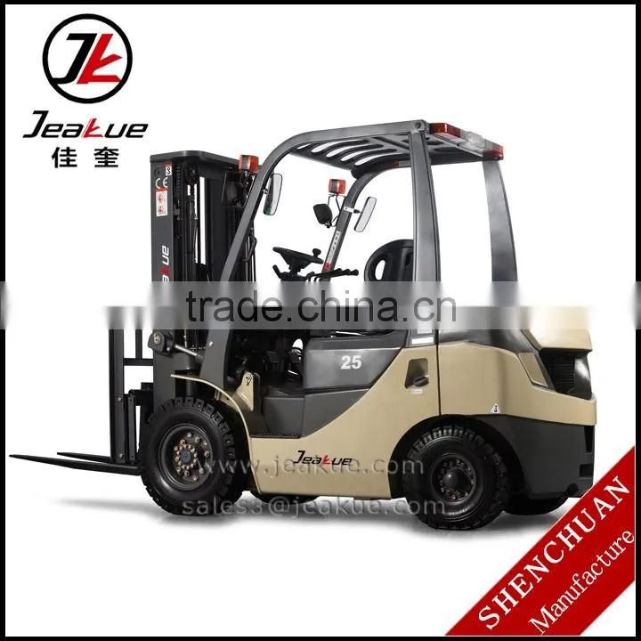 New year promotion Jeakue Double Mast 2 ton diesel forklift