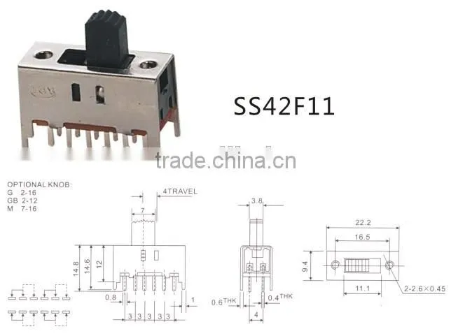 SS42F11 miniature slide switch