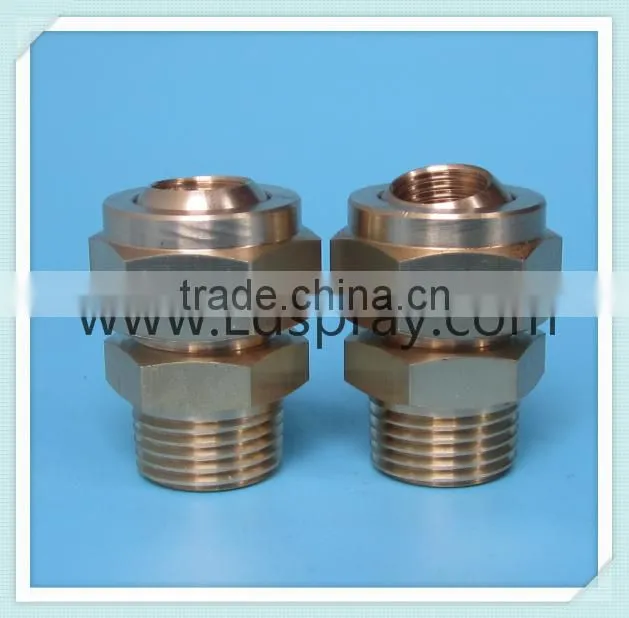 Brass adapter connect spray adjustable ball nozzle