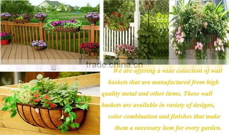 Decoration Metal Outdoor Wall Planter