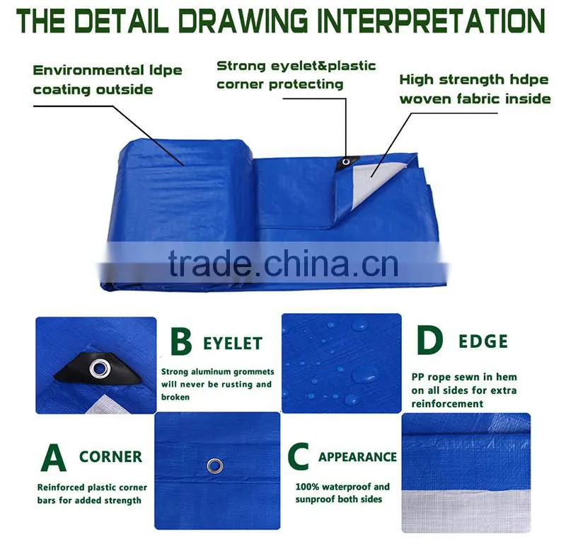 high quality china plastic pe tarpaulin supplier
