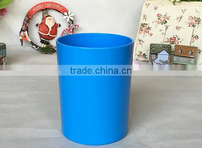 Home design colored cylinder-shaped plastic pots for plants