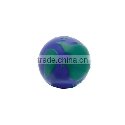 Anti foam custom earth shaped printed PU releasing stress ball