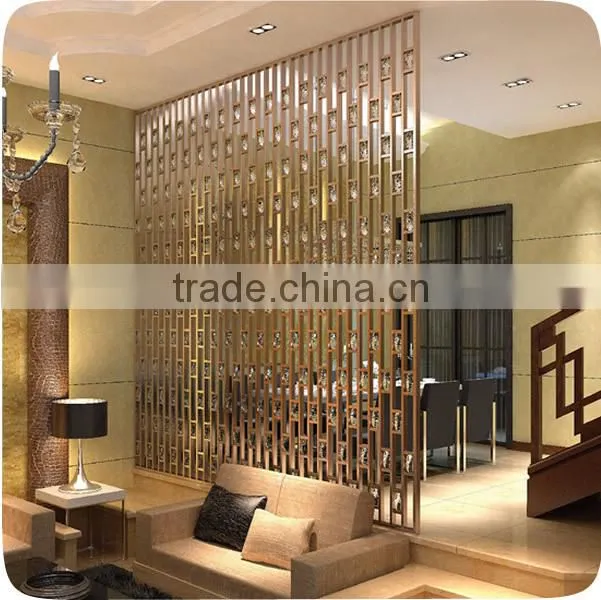 Hot Sale Laser Cut Stainless Steel Living Room Partition Design