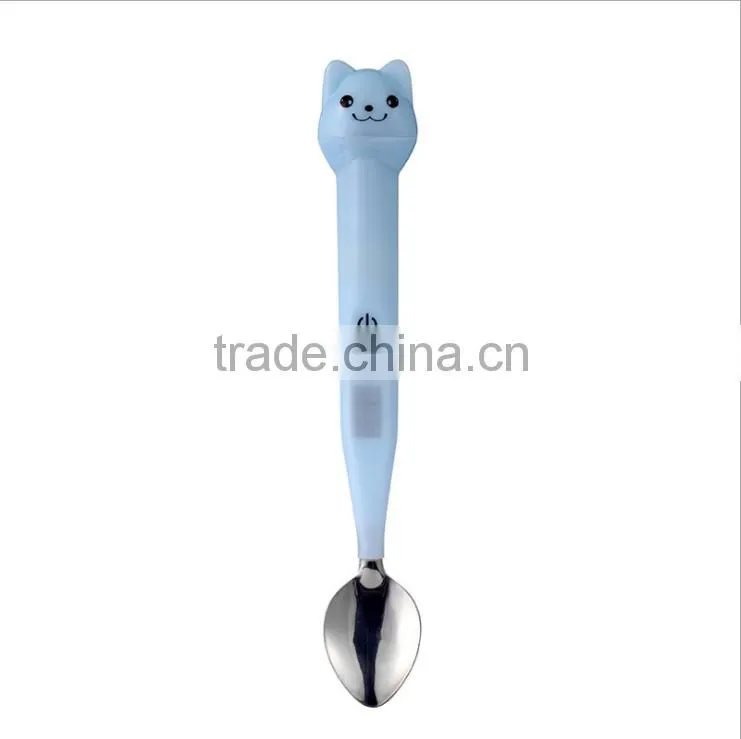 Creative Smart LED Thermometric Spoon, 304 Stainless Steel Spoon For Baby Use