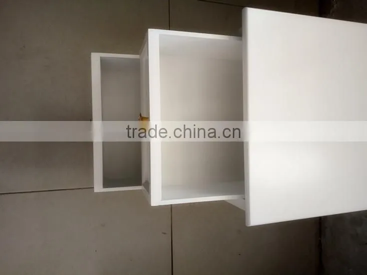 White Three Drawers Wooden Cabinet for Living Room Furnitures