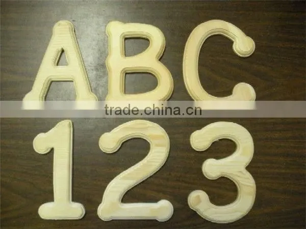 decorative wooden letters wooden number children DIY drawer colourful wooden gift wooden block letter DIY wooden craft letter