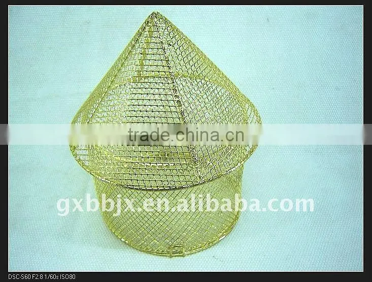 Gold/Silver iron wire decorative small house handmade craft