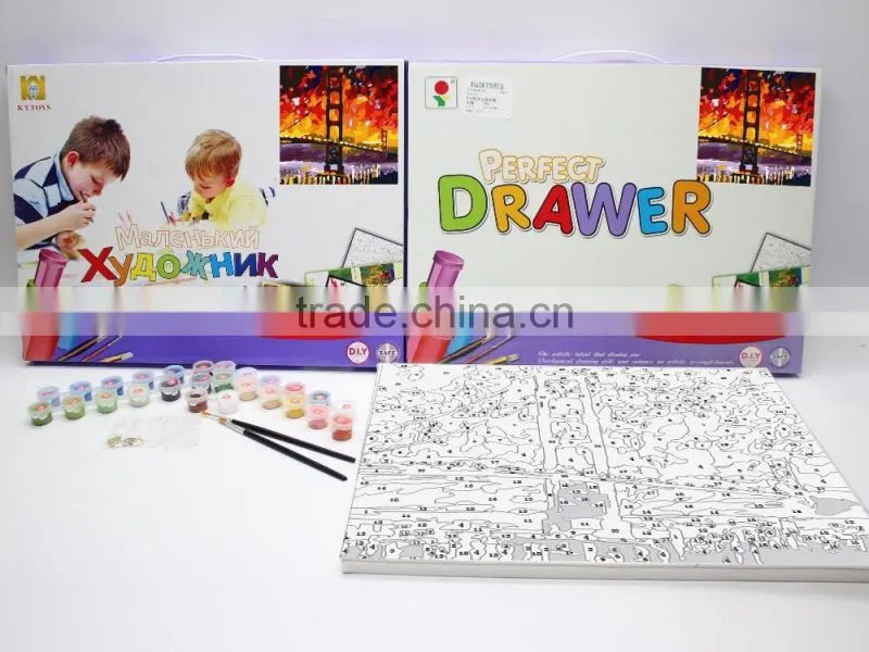 diy digital oil painting Diy digital painting by numbers Learning