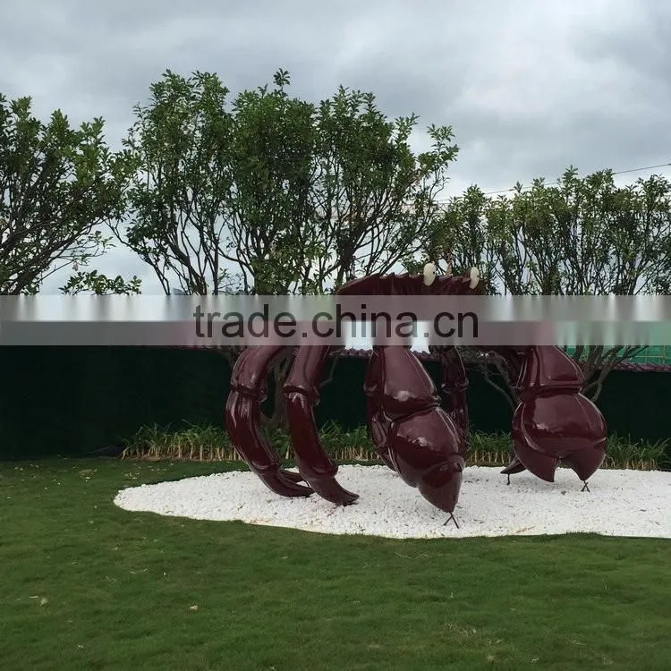 Fiberglass crab figure statue