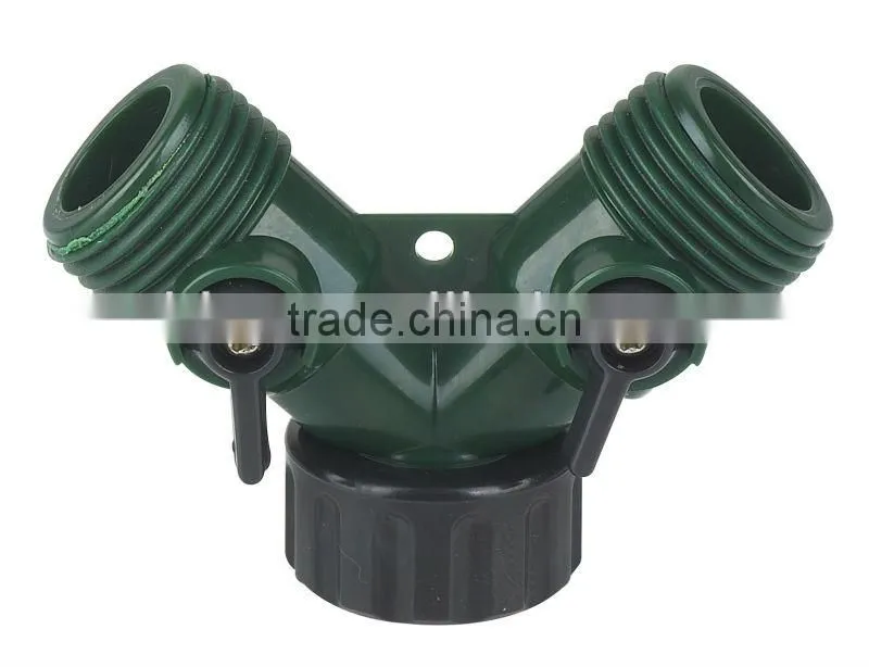 plastic "Y" hose connector