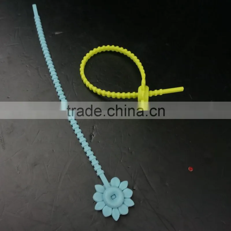 16134 flower shape Silicone Multi-Use Tie Wraps