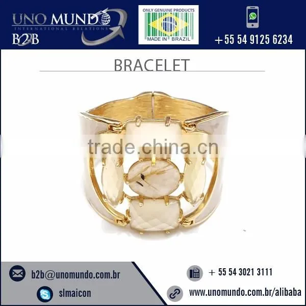 Reputed Supplier Selling Intricately Designed Gold Plated Bracelet