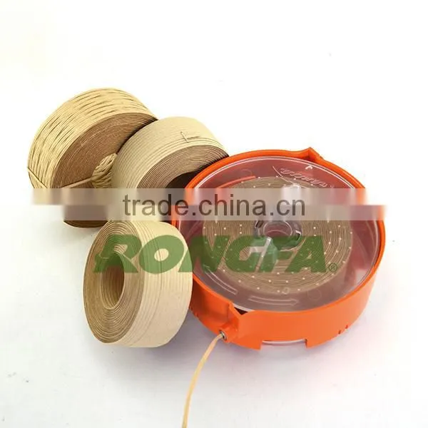 3mm x 30m gardening use coiled kraft paper twist ties in diapenser