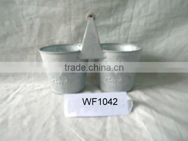 tin metal garden flower planter pot WF1026