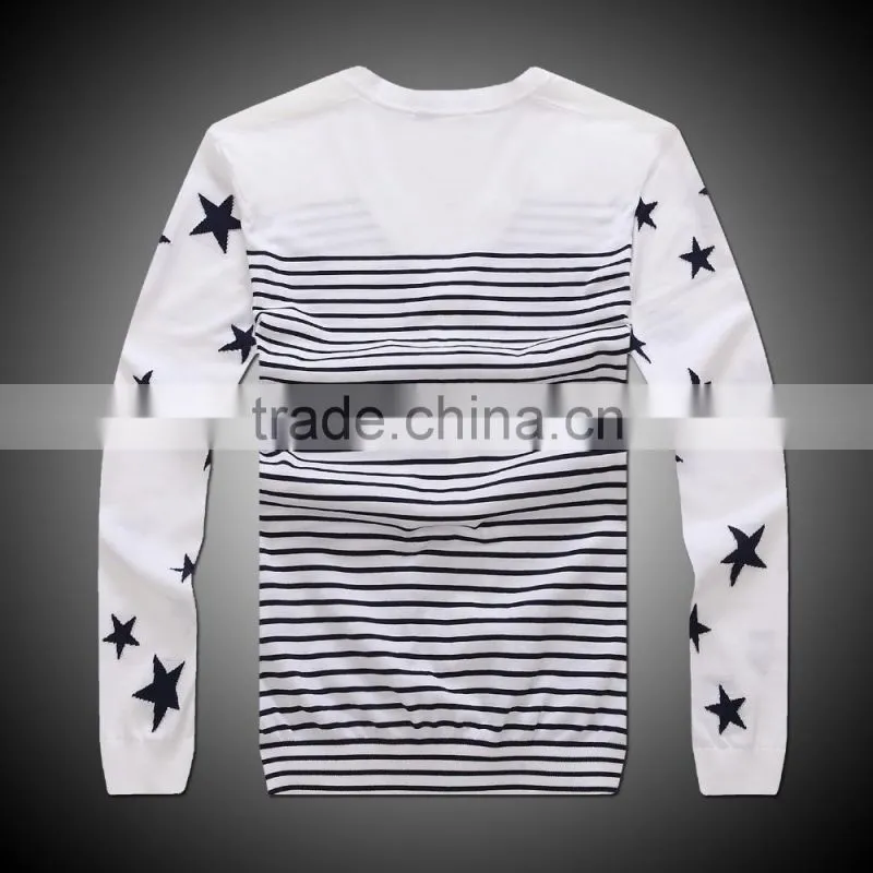100% fine cotton men's knitwear cardigan