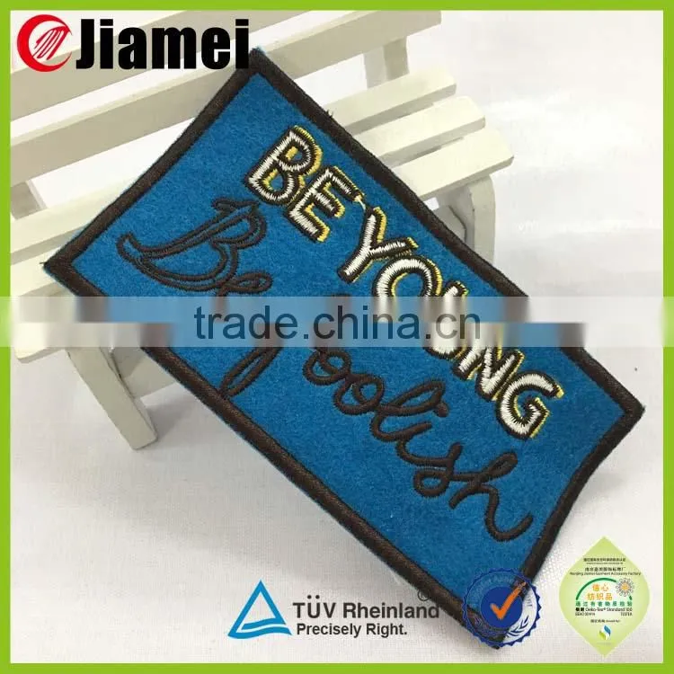 Machine embroidered uniform label design embroidery firefighter badges