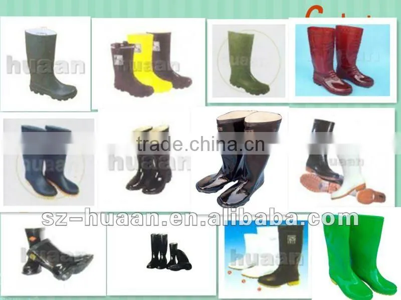 Rubber gum rain boots safety boots ,safety gumboots,working gumboots