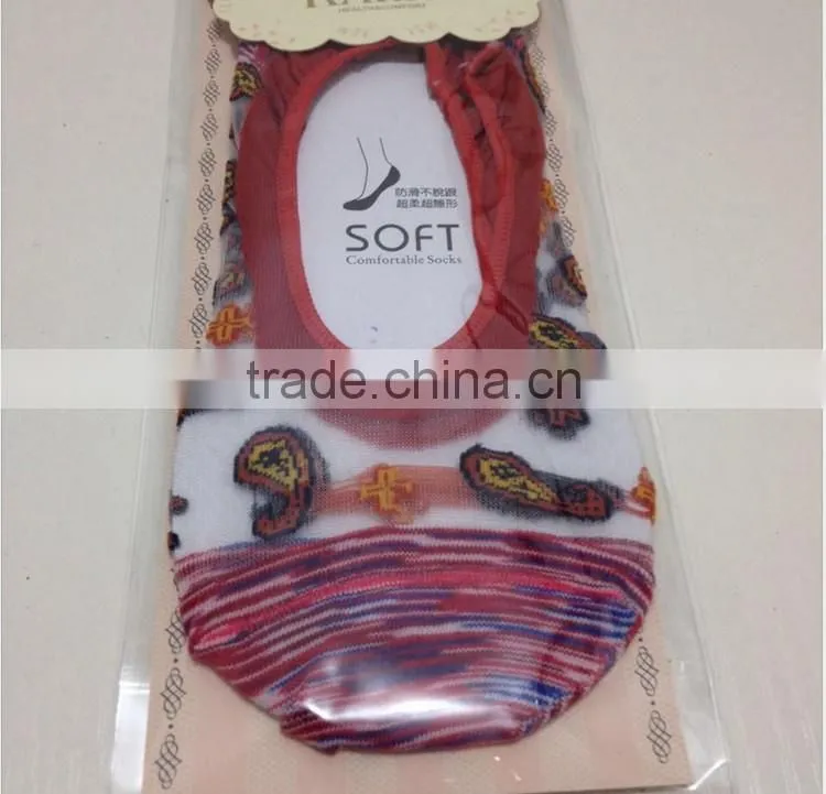 New Design Candy Colors Women Sock Antiskid Liner No Show Peds Invisible Low Cut Ice sock